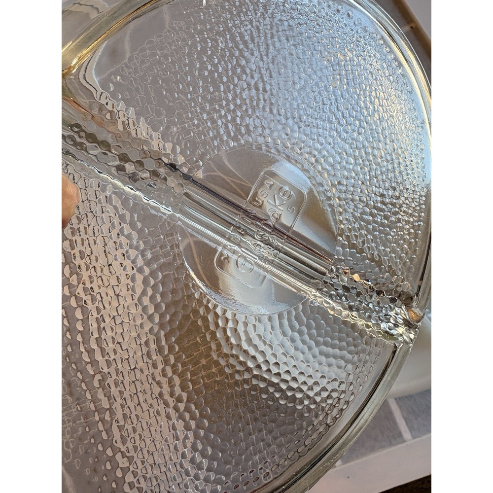 Vintage‎ Rare Large Glasbake Milk glass divided dish w Matching Divided Lid EUC - Picture 2 of 9